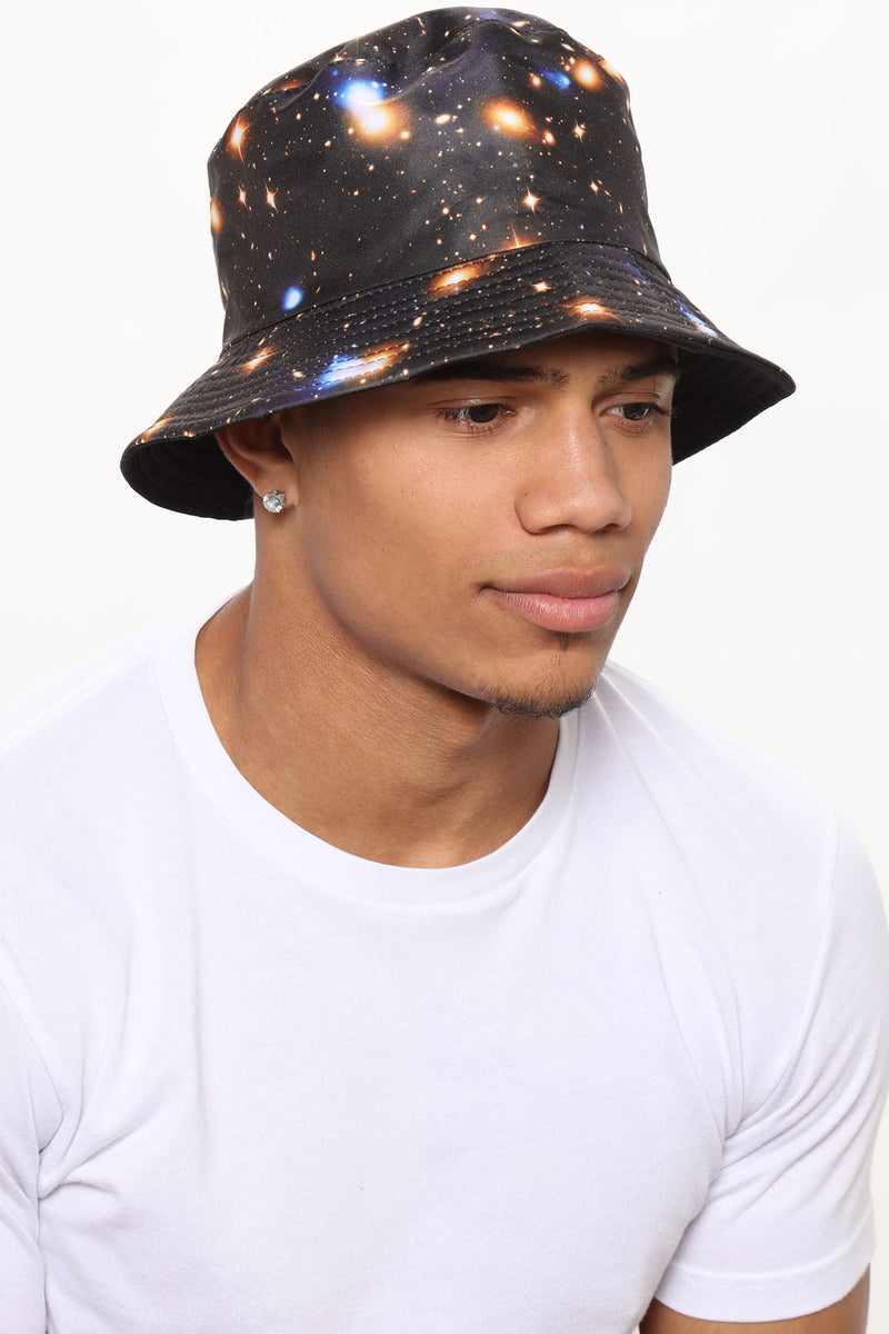 Outer Space Bucket Hat Black Fashion Nova, Mens Accessories