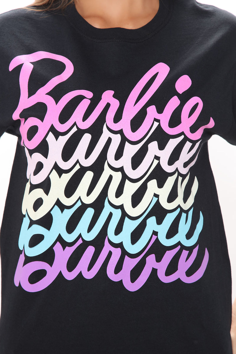 Barbie Brand Shirt Black | Fashion Nova, Screens and Bottoms Fashion Nova