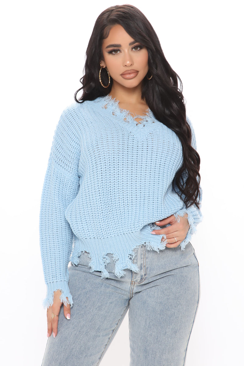 Fashion nova sales distressed sweater