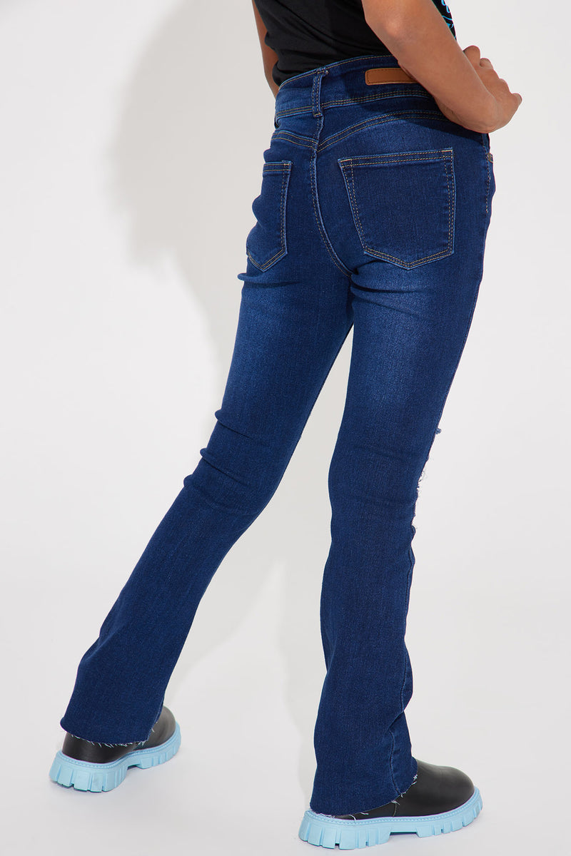 Jean Bootcut Nine Planet - Taille 12 Femme - Délavé Bleu Stretch - Occasion Très Bon état