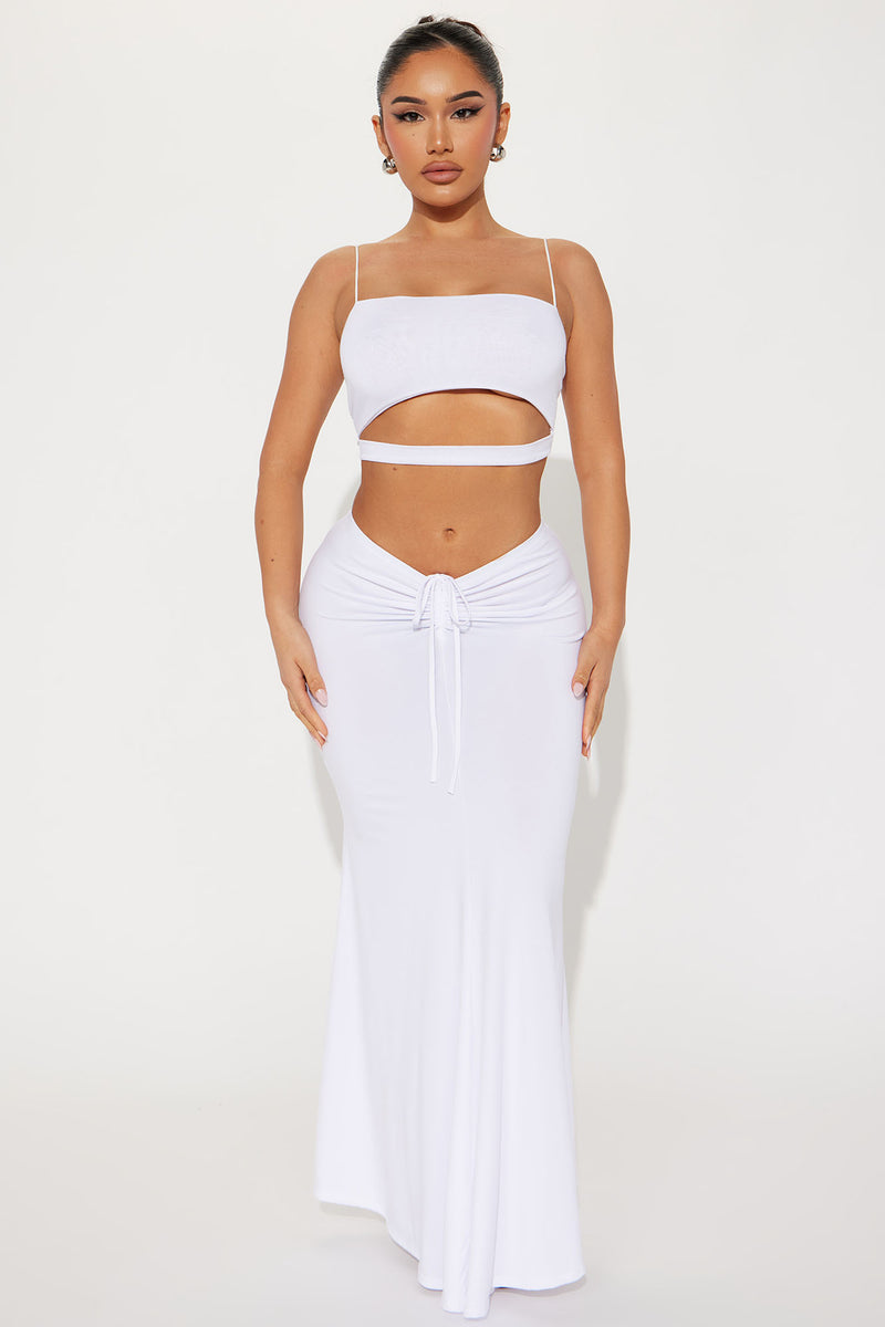 All You Wanted Maxi Skirt White Fashion Nova Skirts Fashion