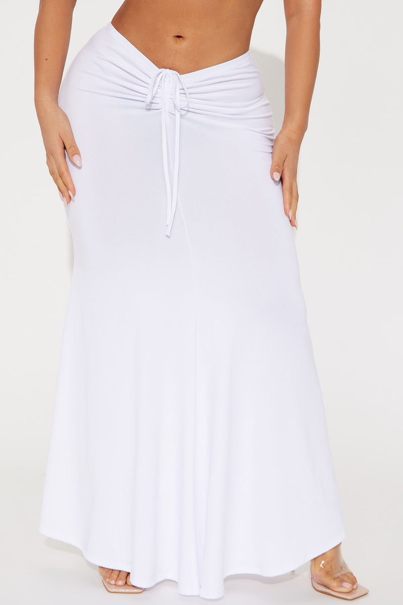 All You Wanted Maxi Skirt White