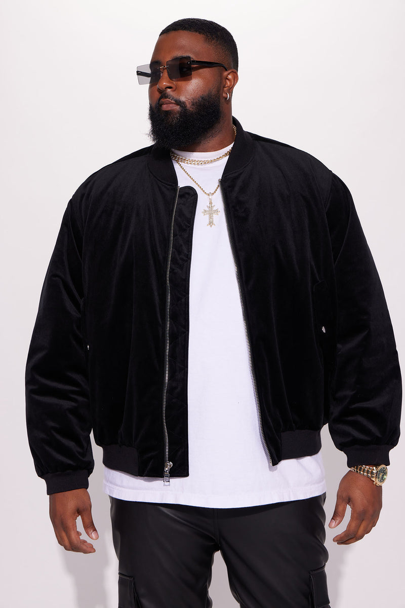 Black velvet hot sale bomber