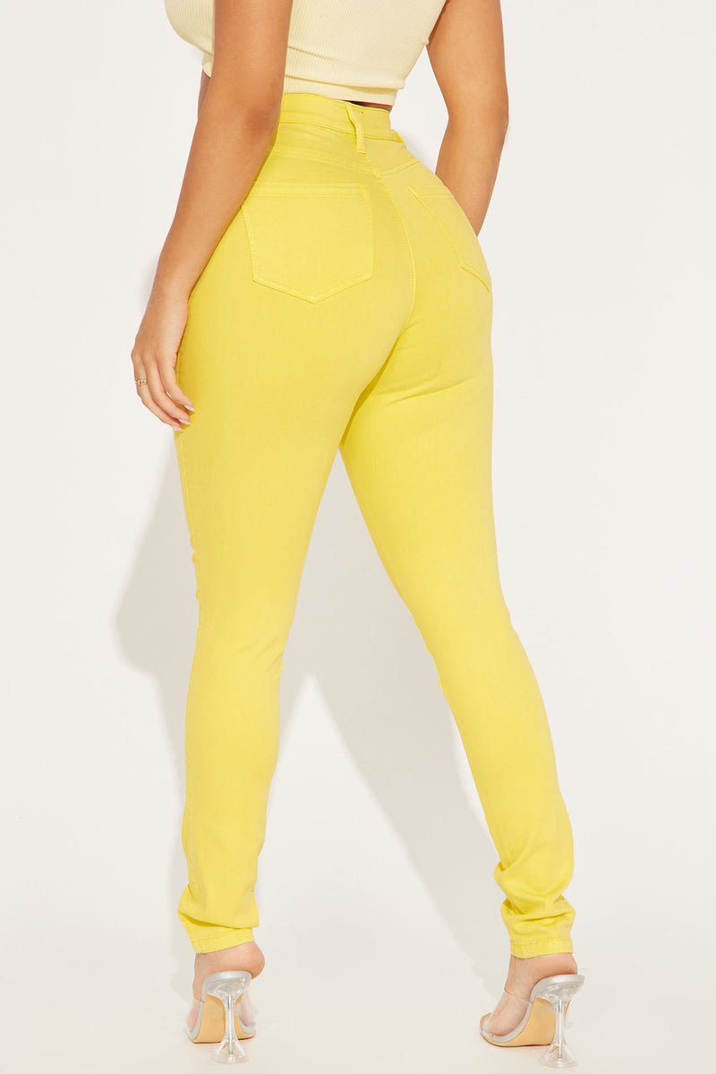 Fashion nova yellow sales pants