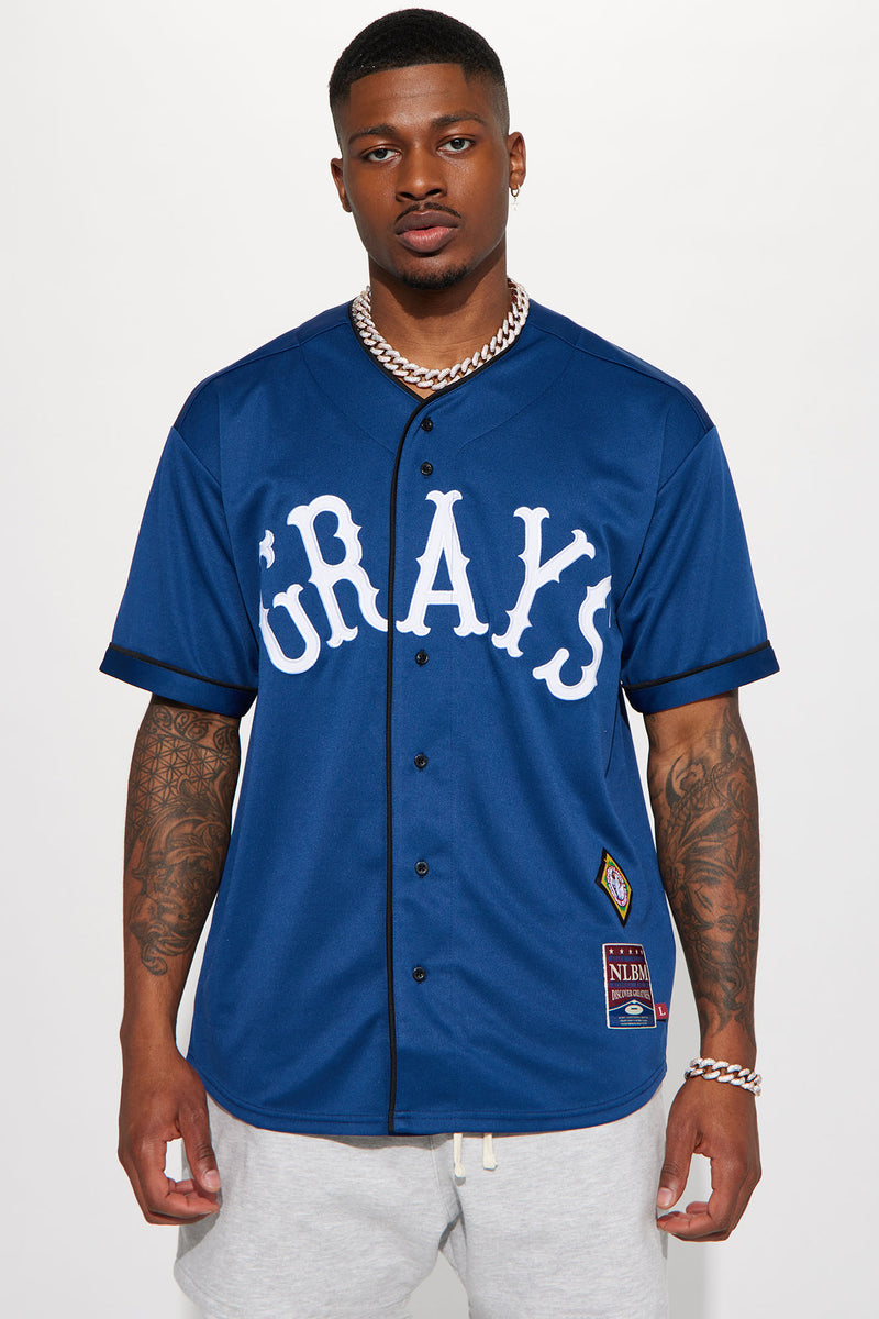 Homestead Grays Baseball Jersey - Navy