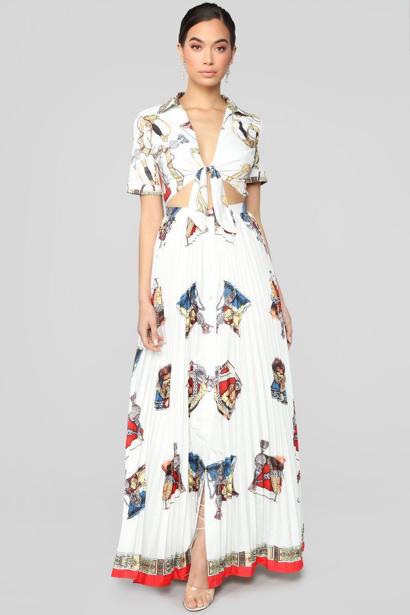 Pleats to meet sale you maxi dress