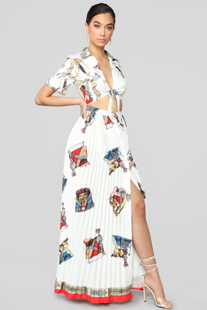 Pleats to meet you maxi dress Clearance