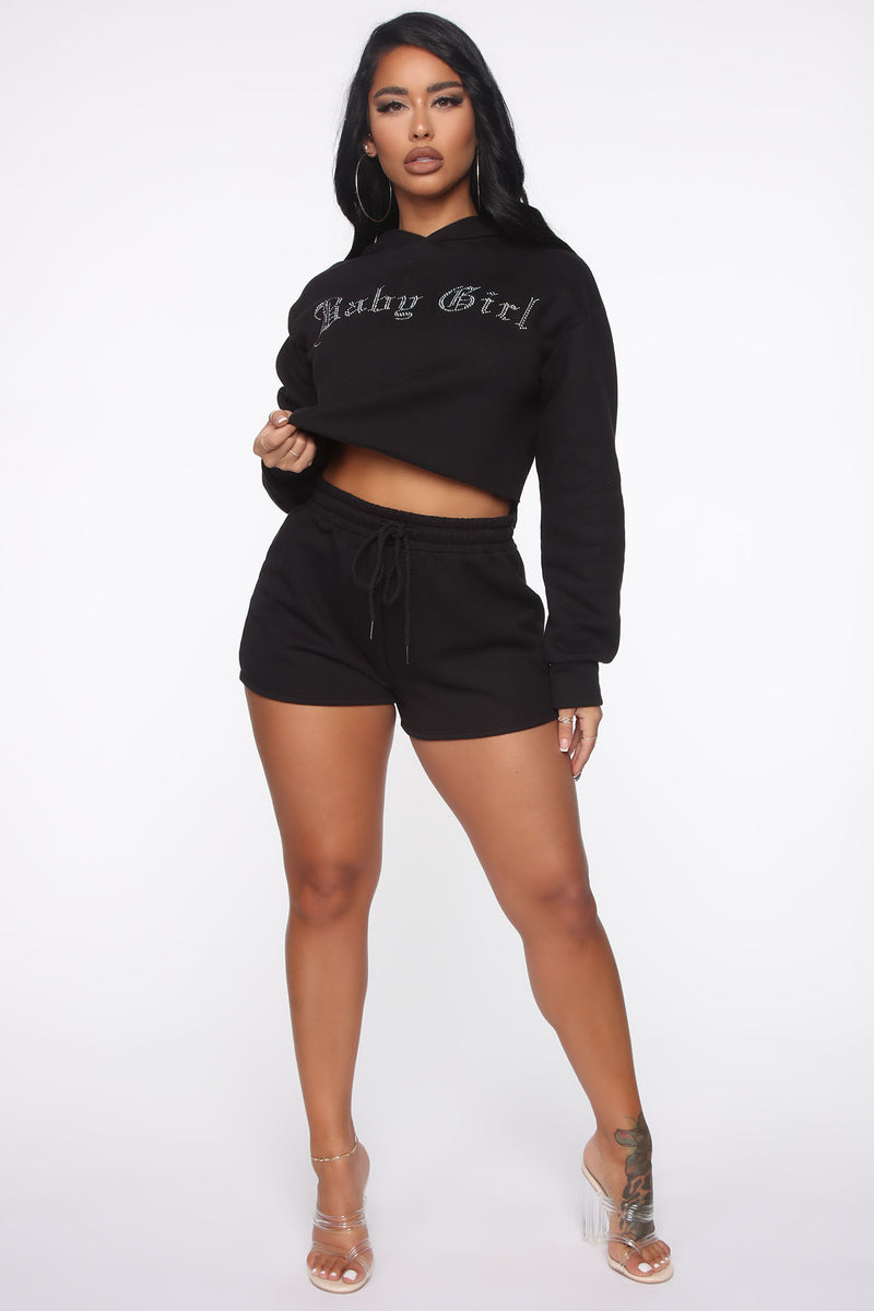 Baby girl black shorts hot sale