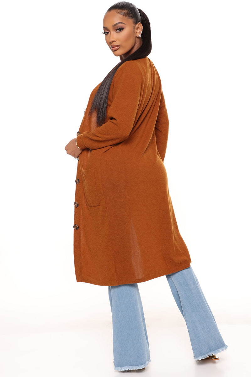 Rust sales duster coat