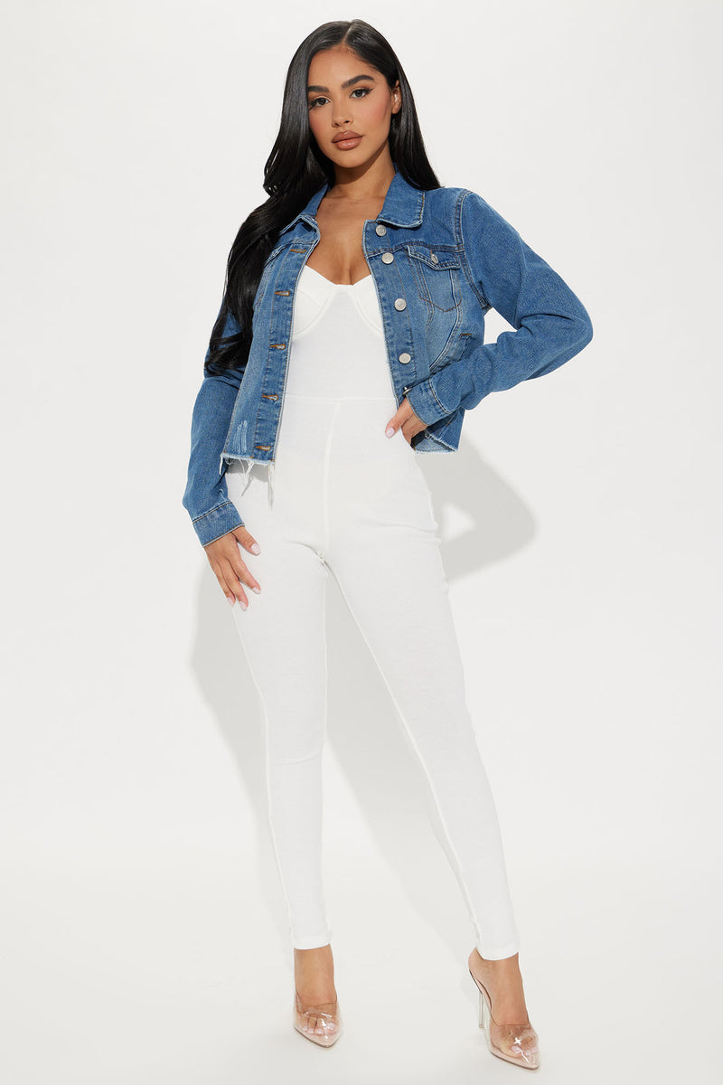 Always On Time Denim Jacket Medium Wash Fashion Nova Jackets
