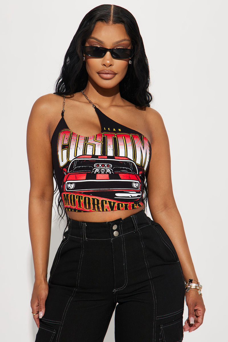 One shoulder top fashion nova outlet