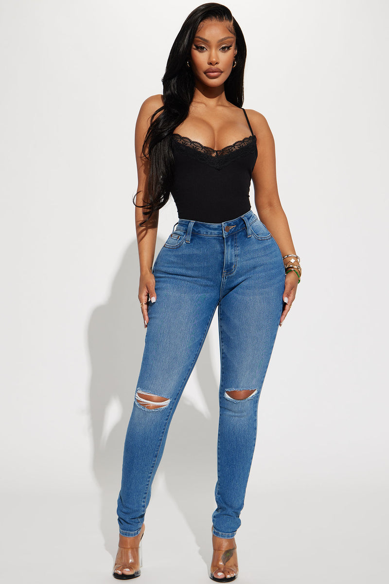 Always Cute Ribbed Bodysuit Black Fashion Nova Bodysuits