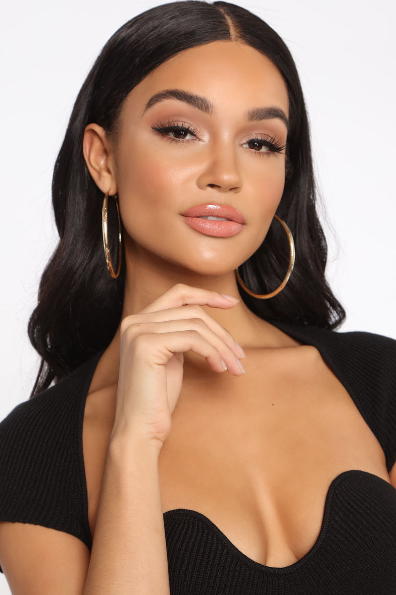 Fashion nova hoop earrings sale