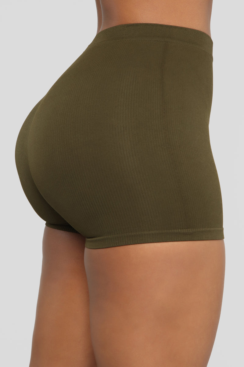 Uncomplicated Seamless Shorts - Olive | Fashion Nova, Shorts | Fashion Nova
