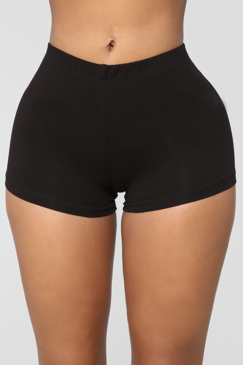 Plain Jane Mini Shorts - Black