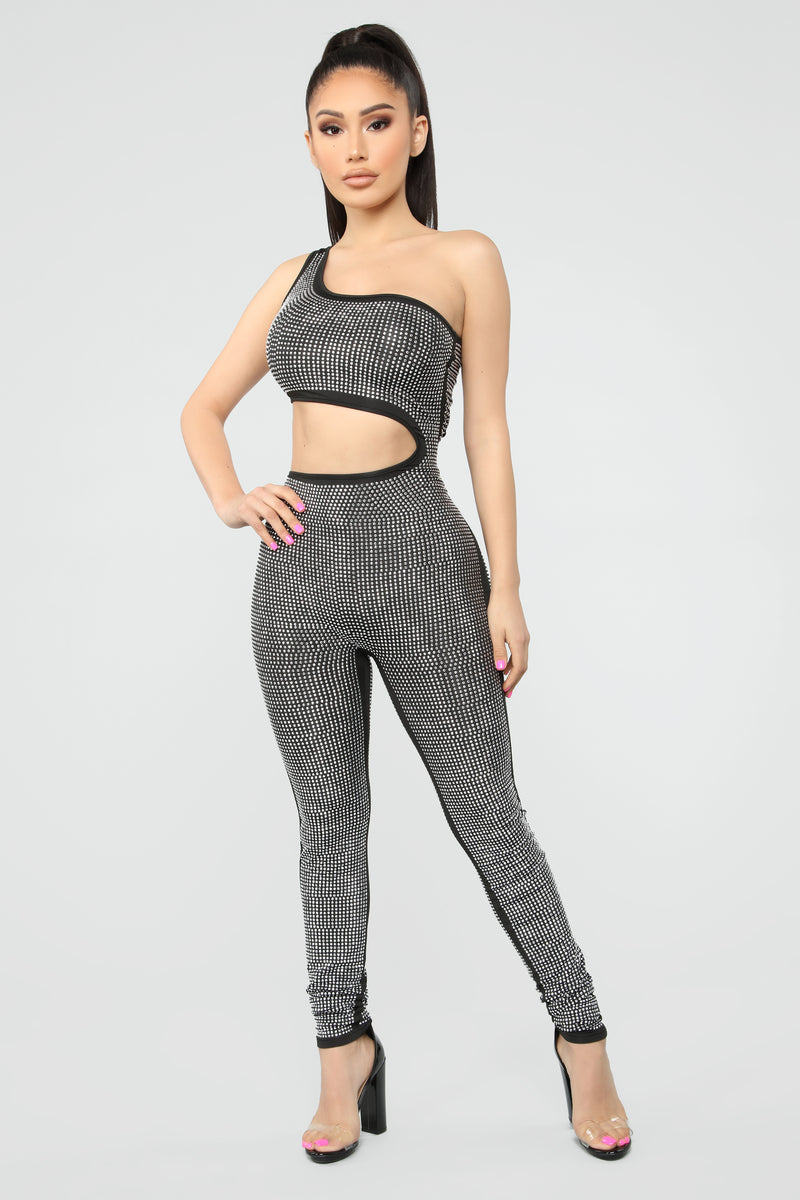 Fashion nova sale rhinestone jumpsuit