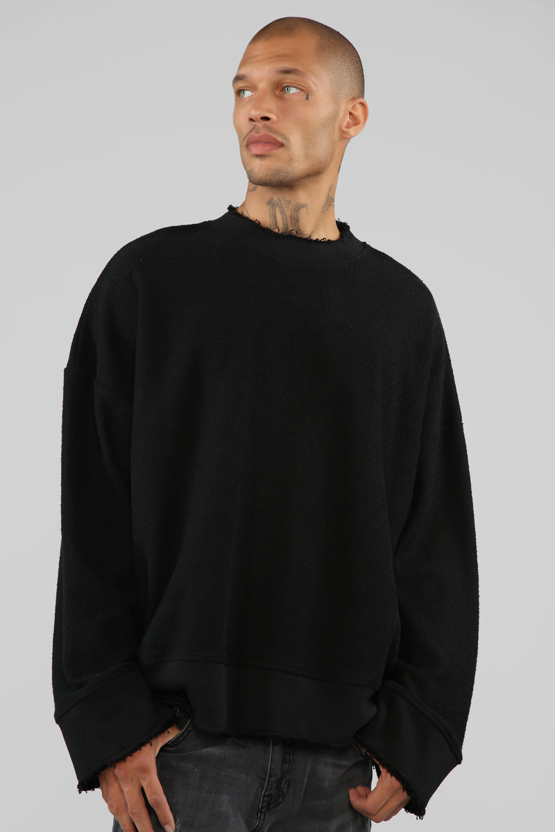 Oversized black pullover discount