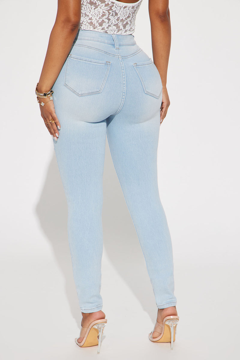 Fantasea Nights High Rise Jeans Light Blue Fashion Nova Jeans