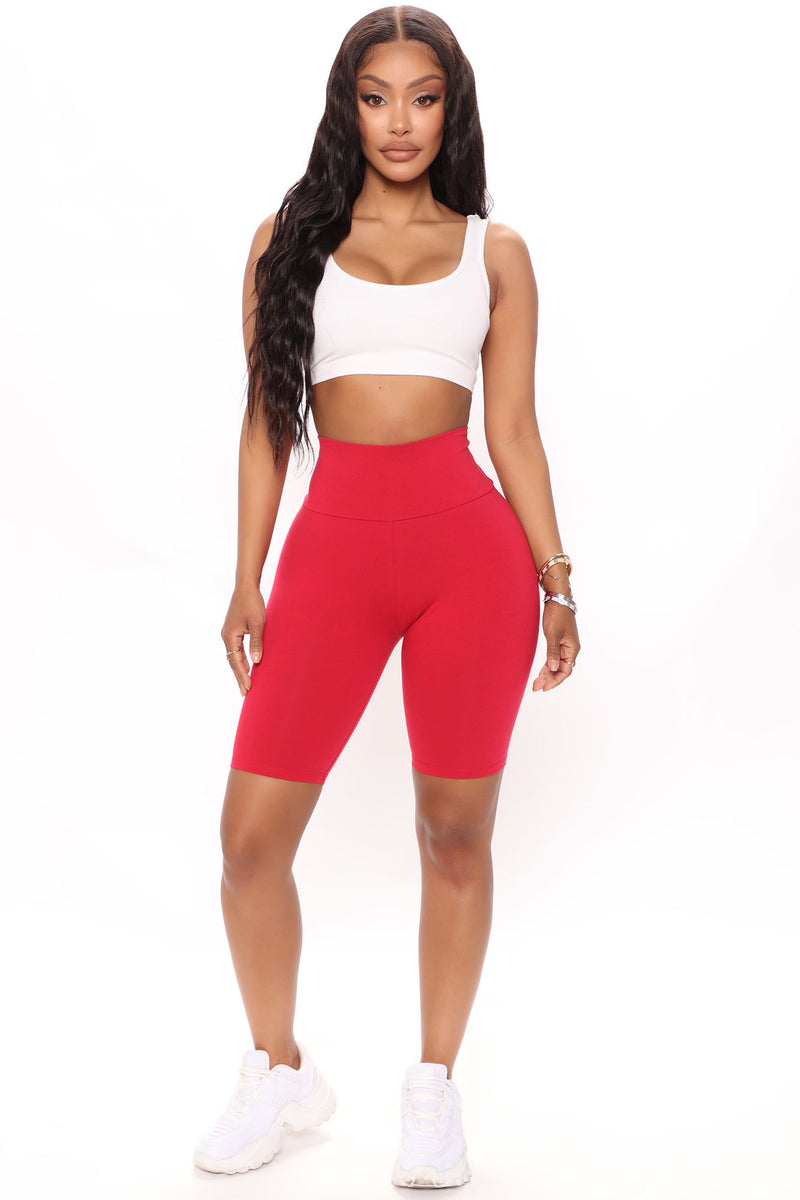 My Favorite Biker Short Red