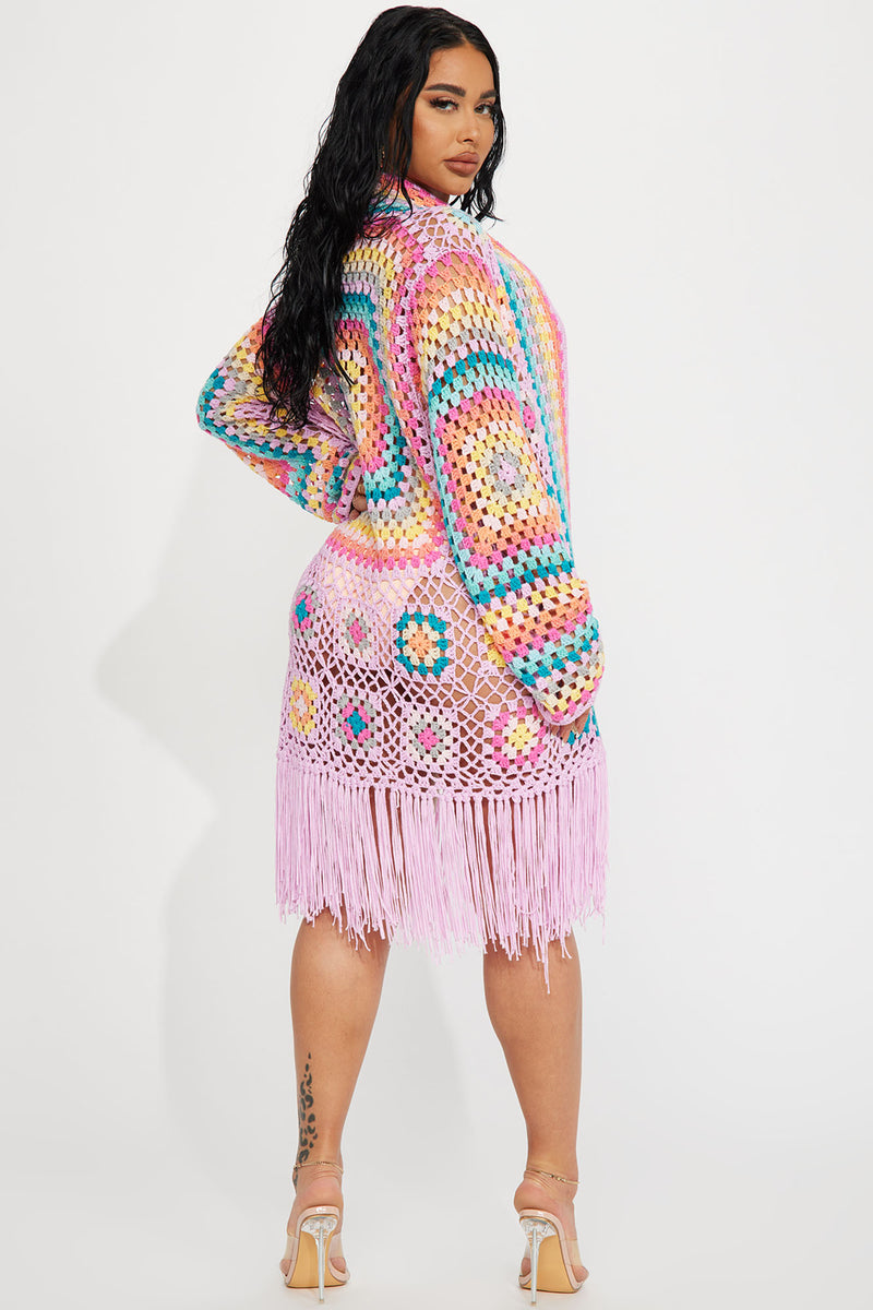 Rainbow coat on sale fashion nova