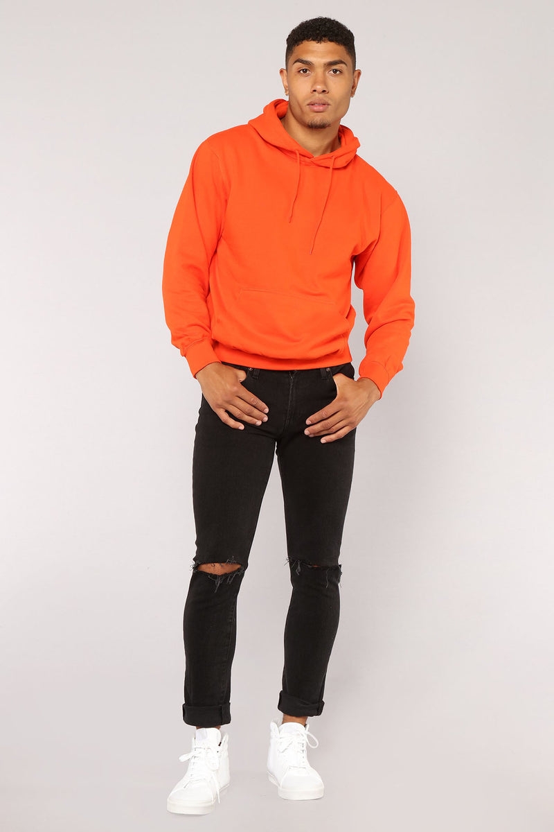 Tyson Hoodie - Orange | Fashion Nova, Mens Fleece Tops | Fashion Nova