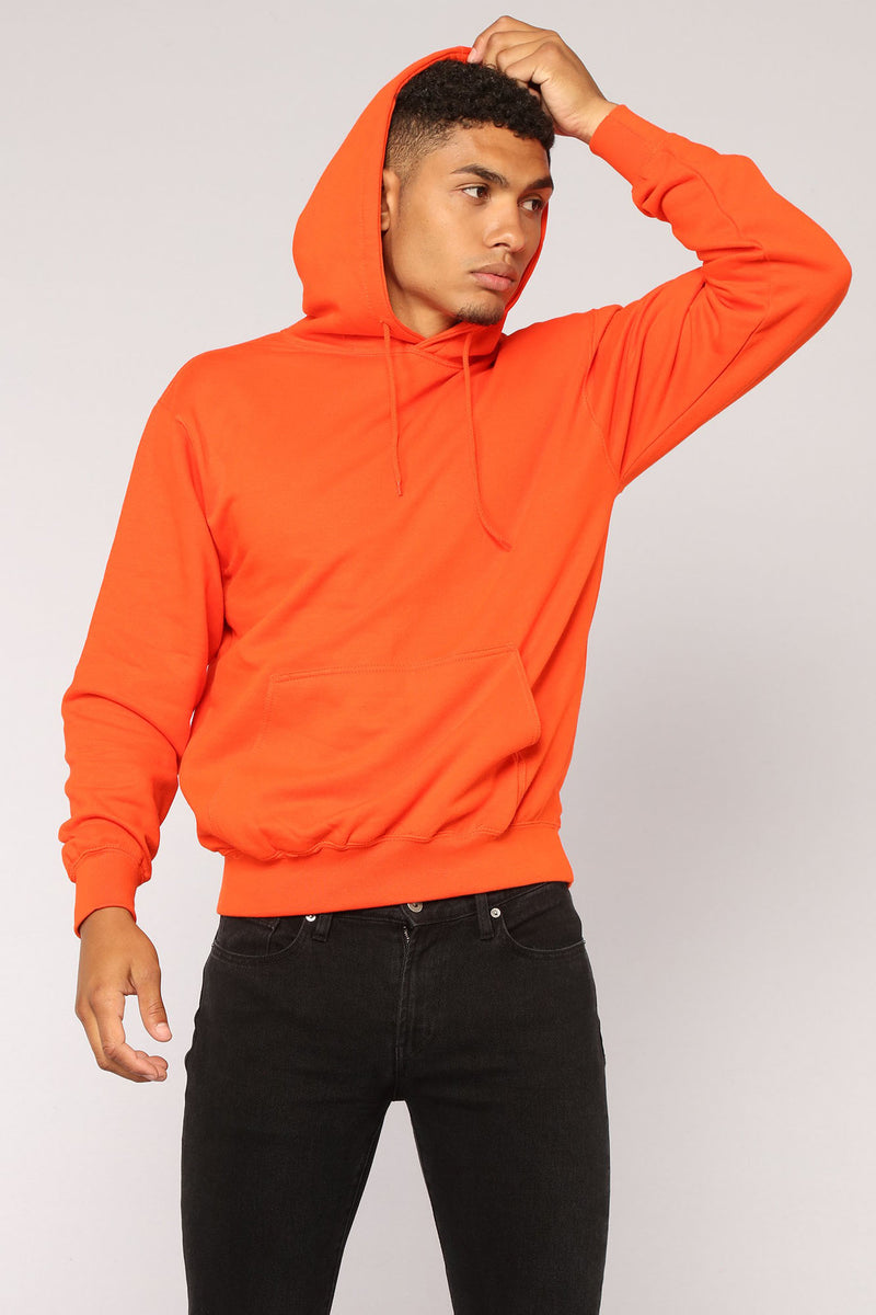 Orange Collection Fave crop fleece hoodie main image 0