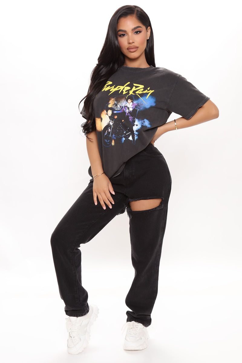 Missguided purple rain t shirt discount