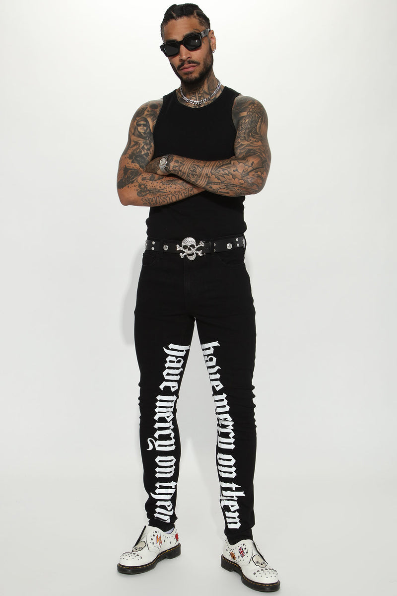 Have Mercy Stacked Skinny Jeans Black Fashion Nova, Mens Jeans