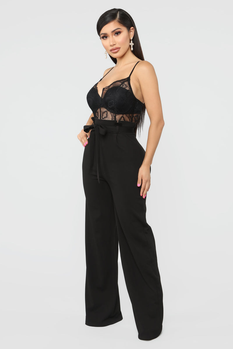 Rooftop date lace hotsell jumpsuit fashion nova