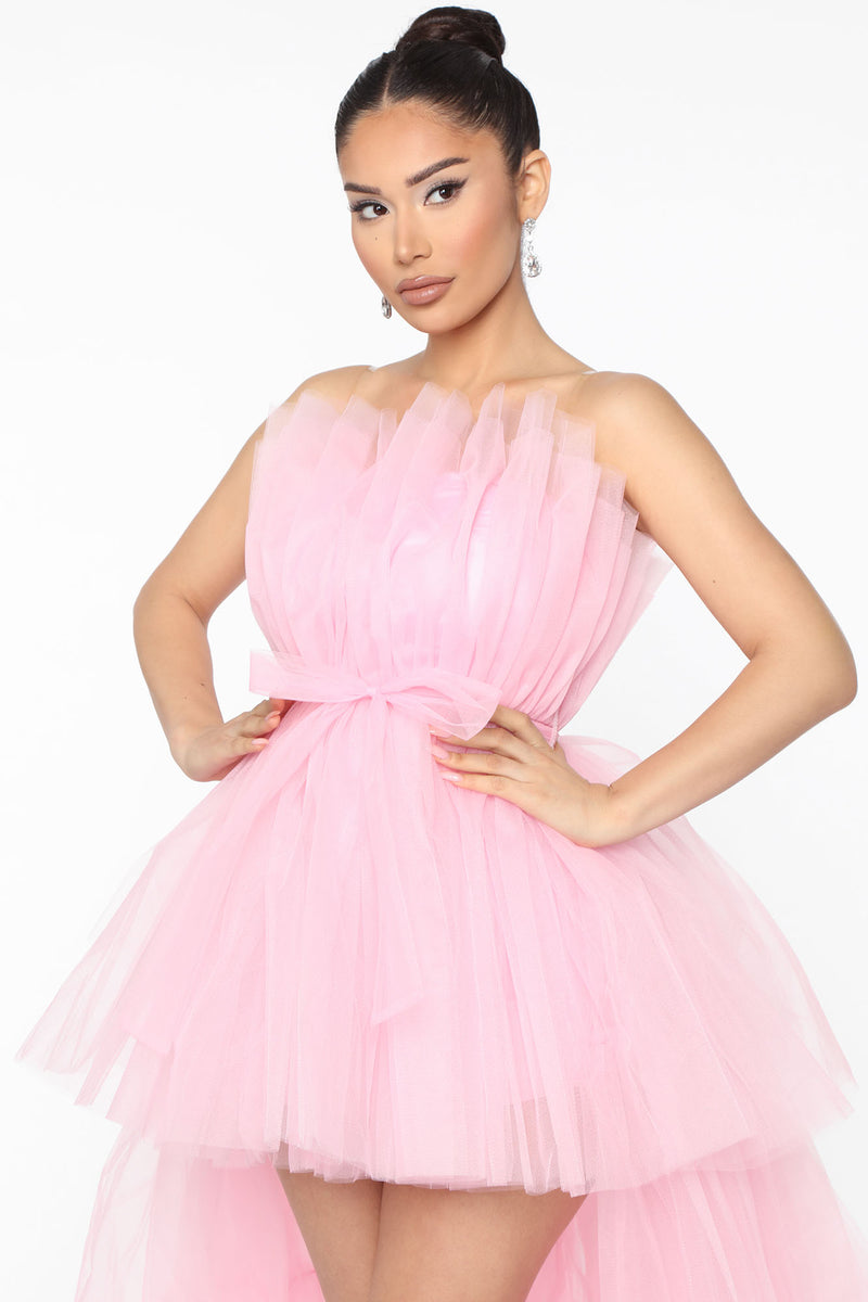 Exclusive Tulle Mini Dress - Hot Pink, Fashion Nova, Dresses