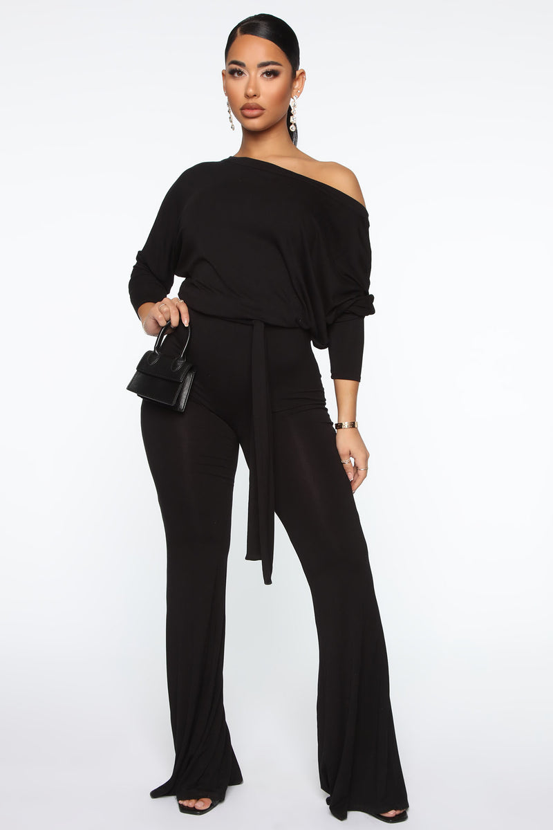 Long sleeve store jumpsuit fashion nova