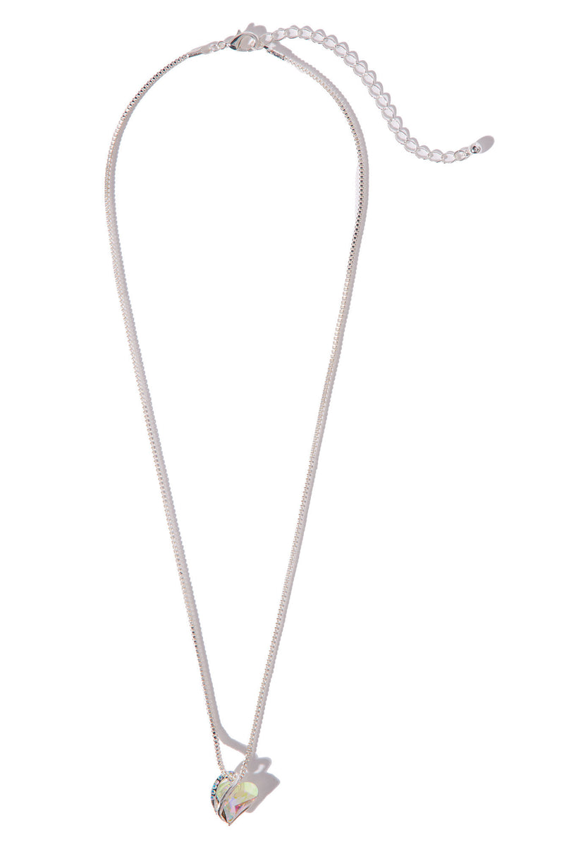 Endearment Feelings Necklace Silver Fashion Nova, Jewelry Fashion