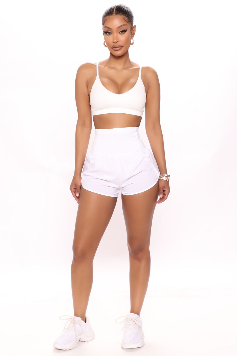 White shorts cheap fashion nova
