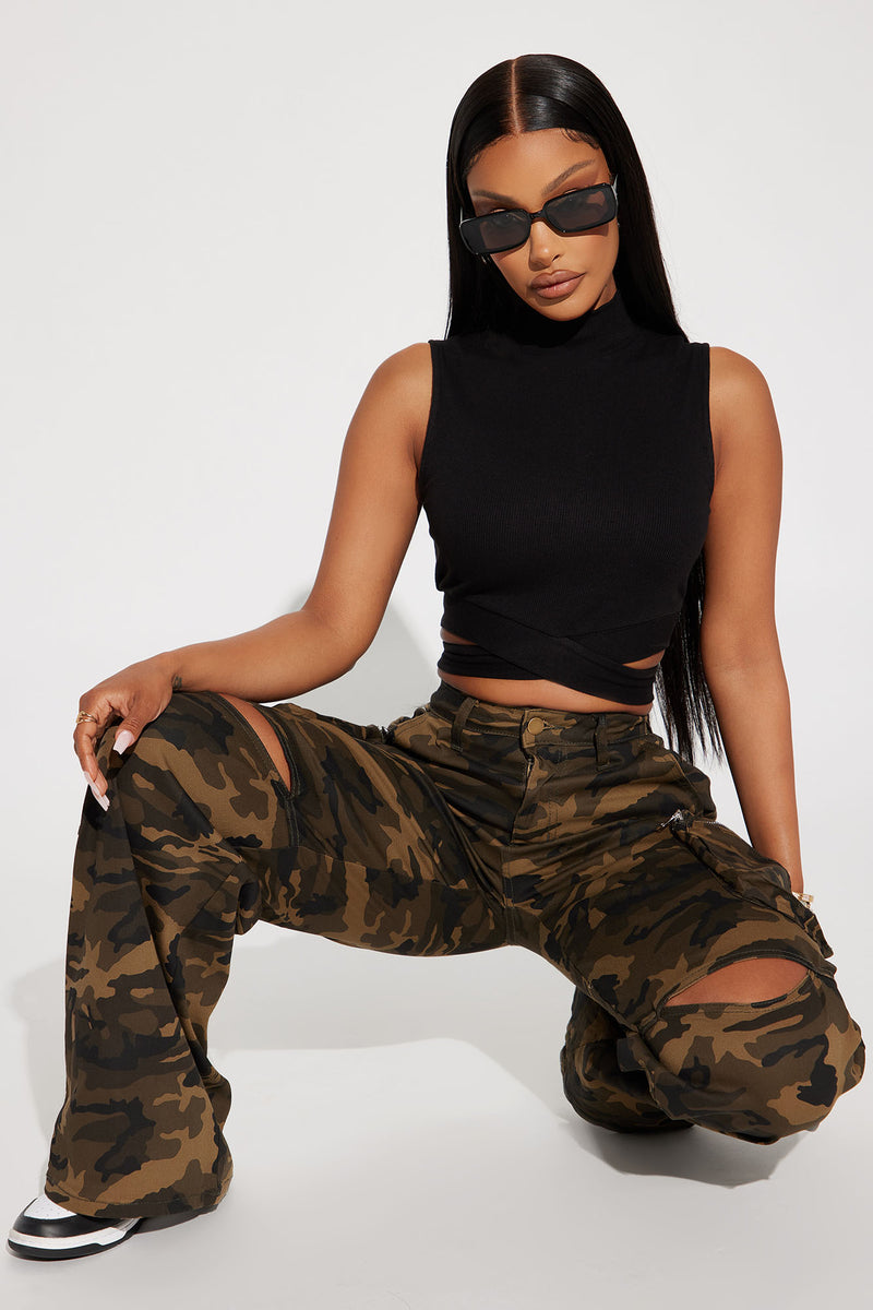 One Step Up Camo Cargo Pant Olive combo