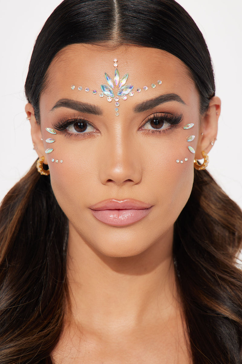 Secret Mystique Rhinestone Face Jewels - Iridescent, Fashion Nova,  Festival