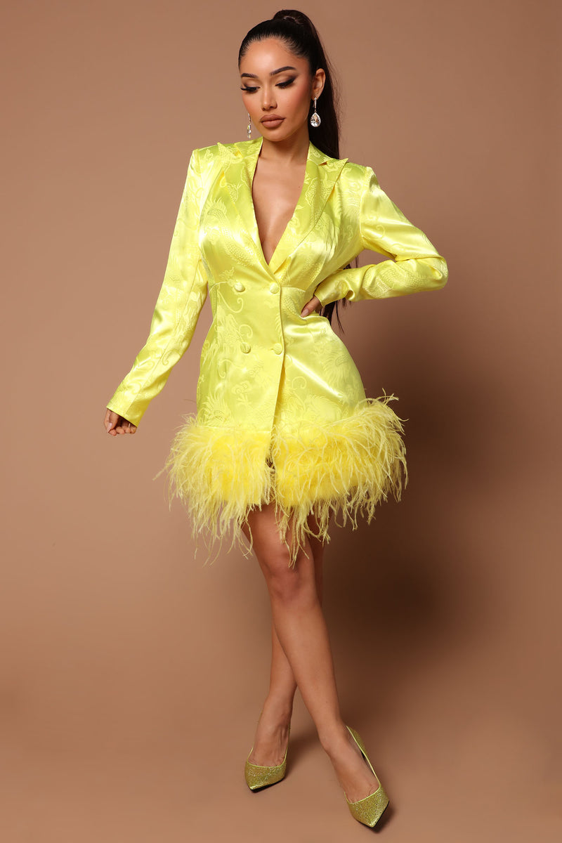 Blazer hotsell dress neon