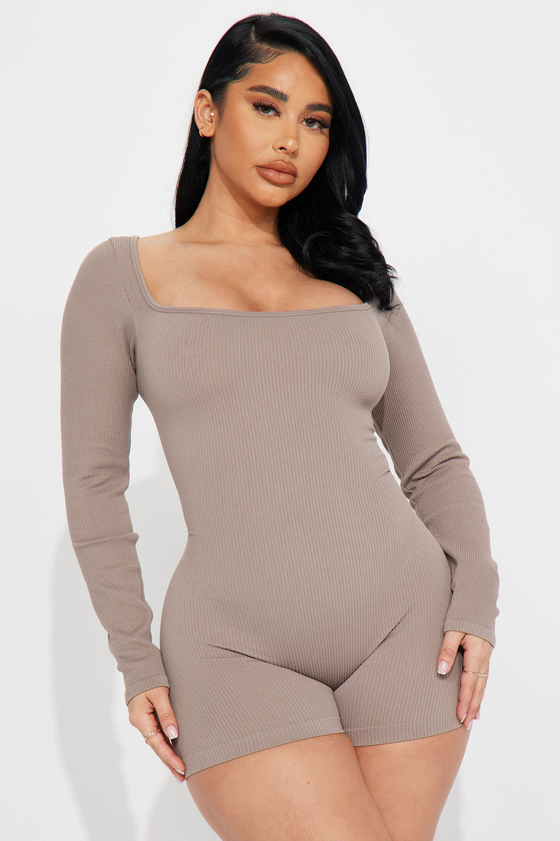 Makena Seamless Romper - Mocha | Fashion Nova, Rompers | Fashion Nova