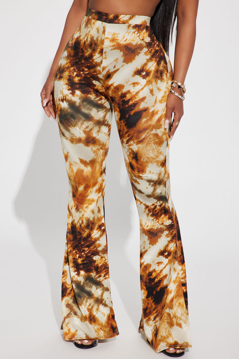Tie dye flare hotsell pants fashion nova