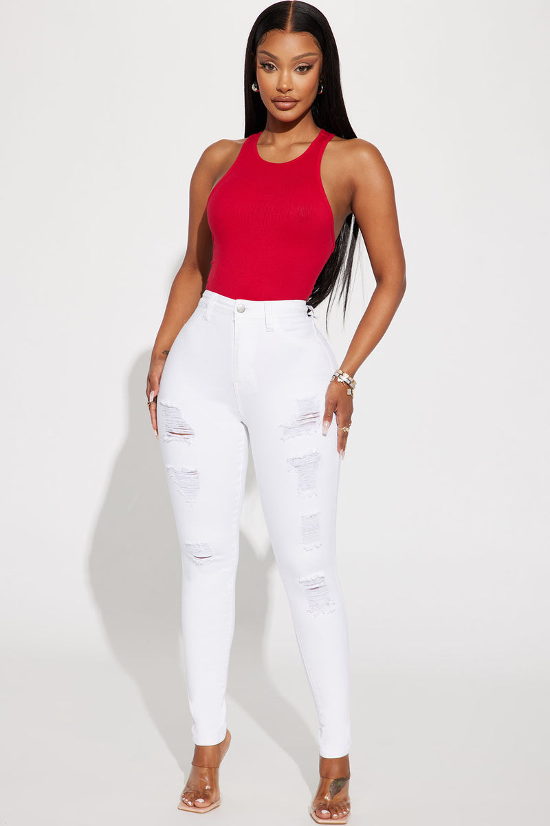 Fashion nova ripped leggings top
