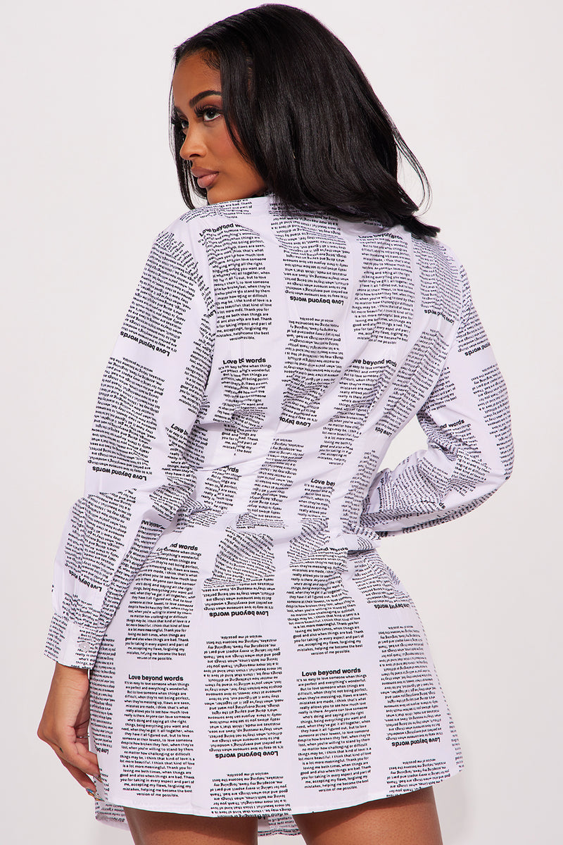 Missguided shop newspaper dress