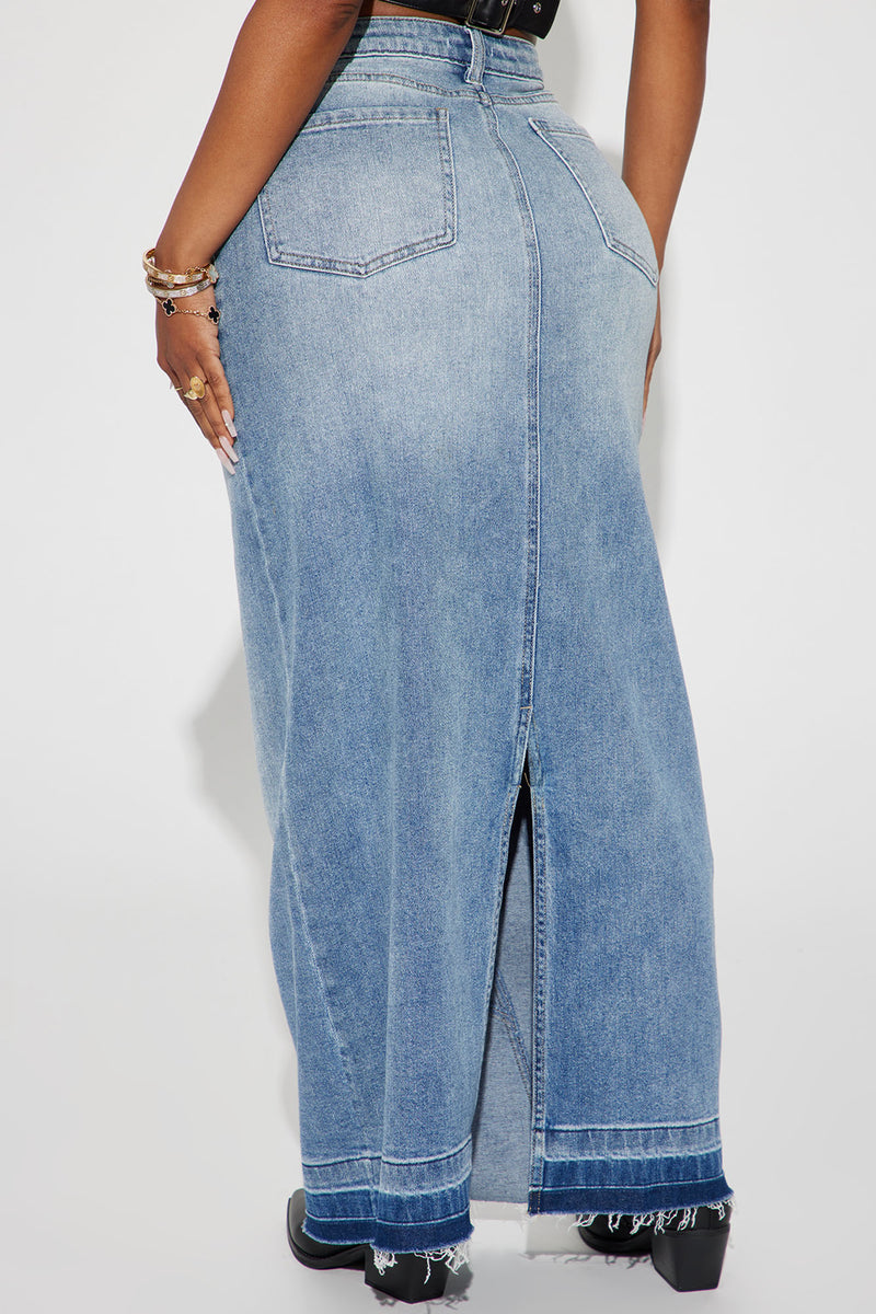 Long jean skirt outlet fashion nova