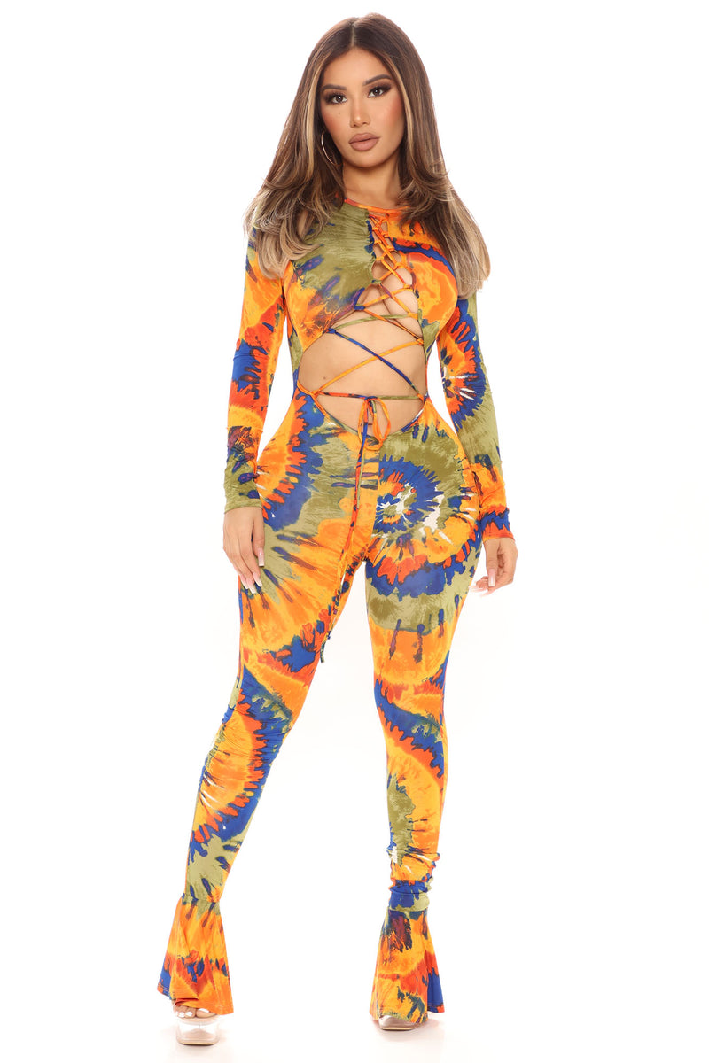 Fashion nova clearance tie dye jumpsuit