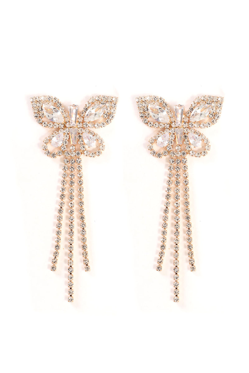 Butterfly Gems Earrings Gold Fashion Nova, Jewelry Fashion Nova