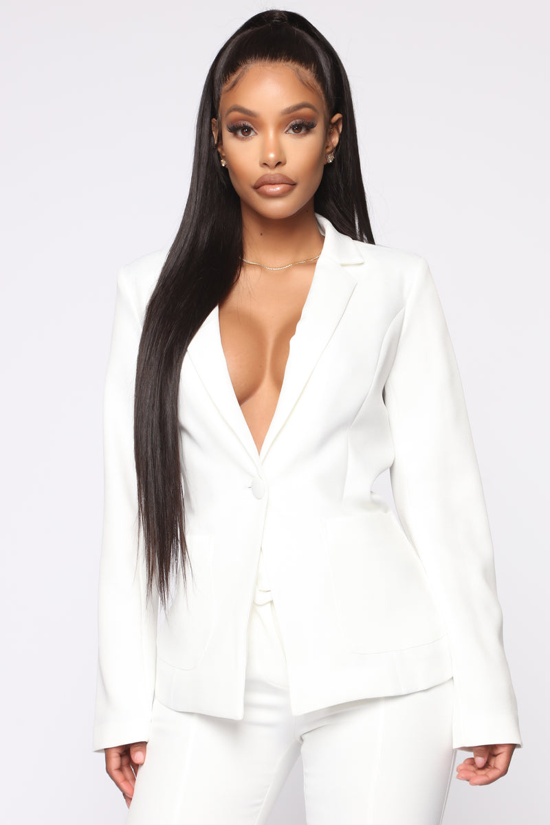 Work With It Suit Set White