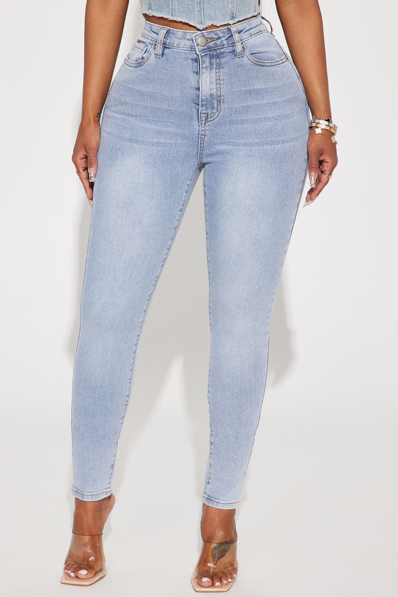 San Diego Sculpting High Rise Stretch Skinny Jeans Light Wash