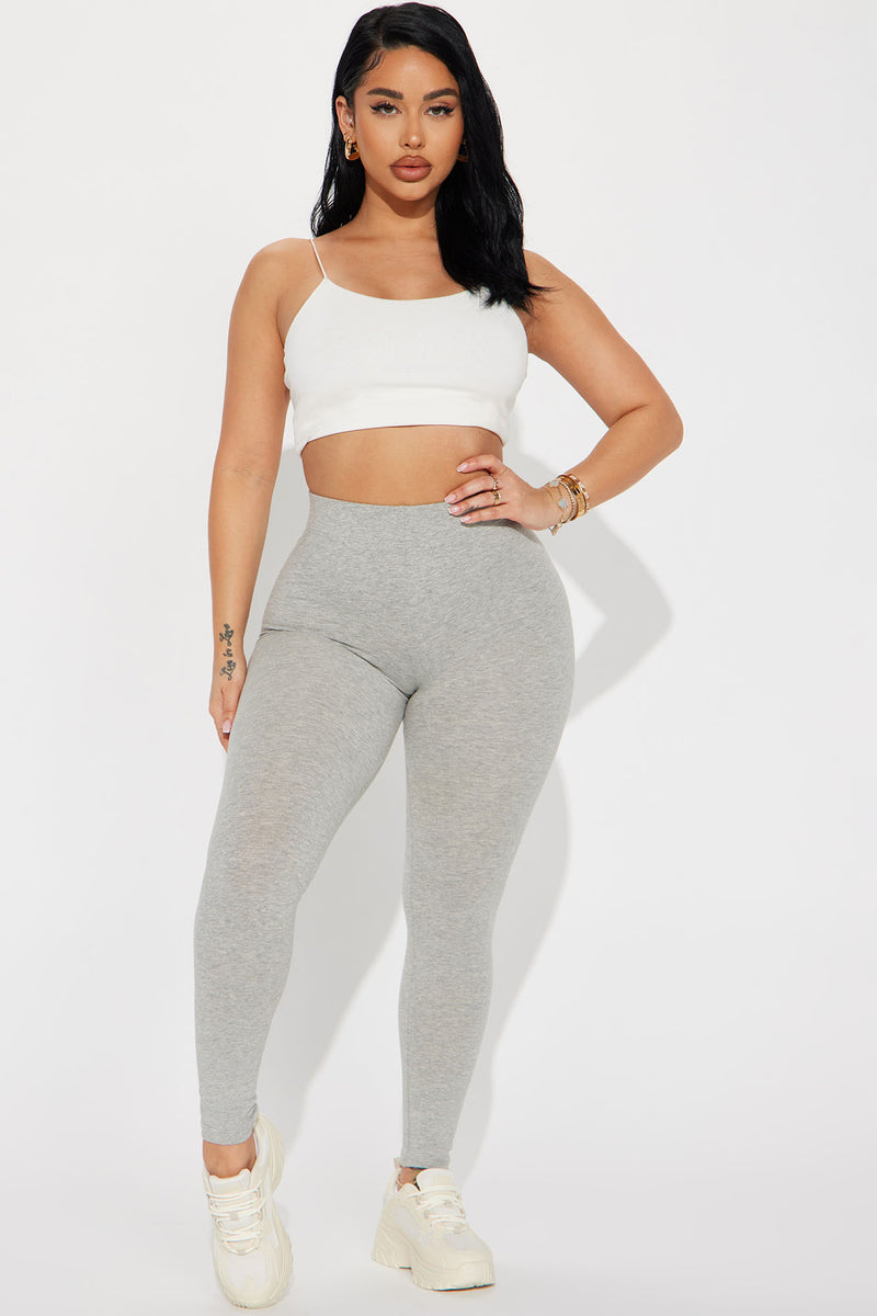 Grey leggings deals fashion nova