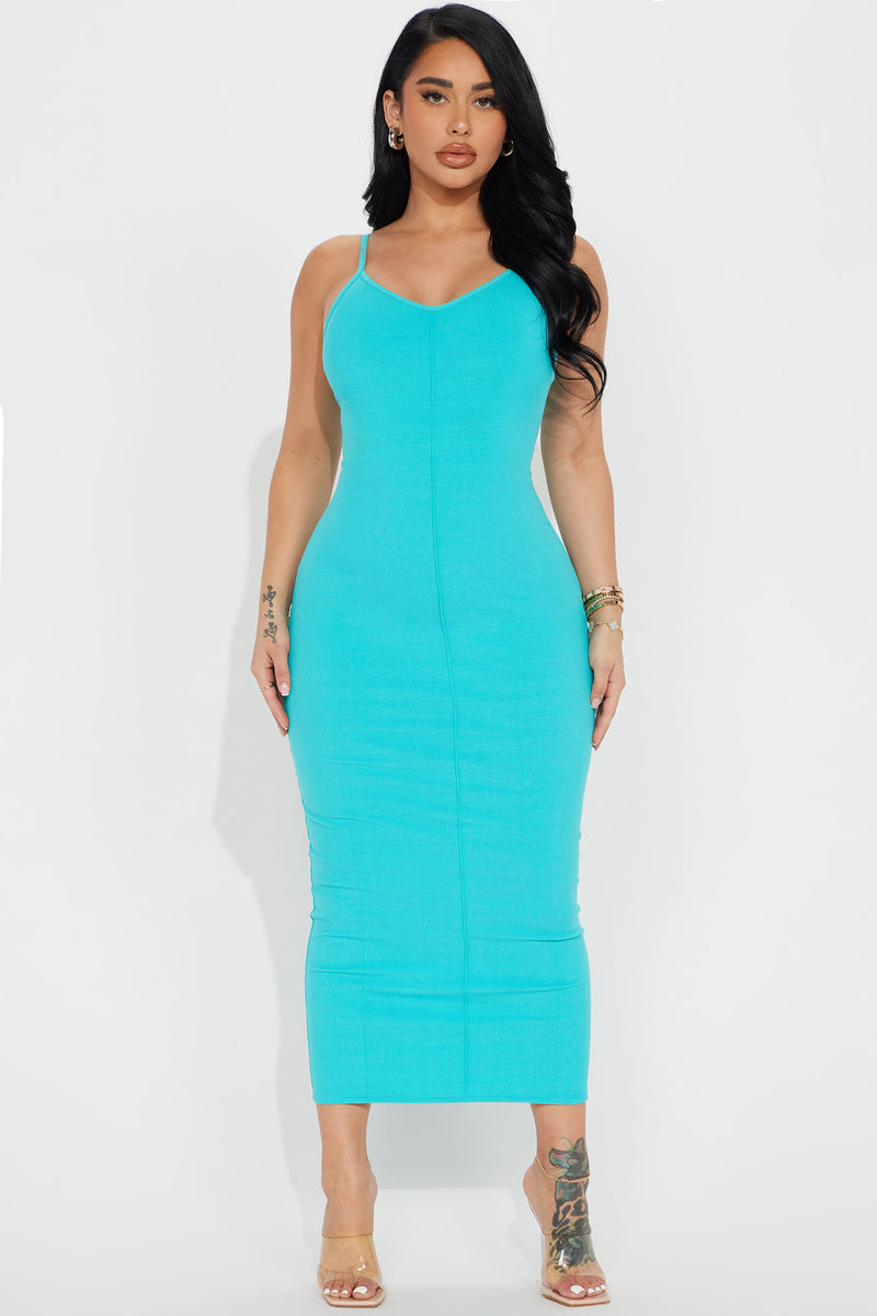 Simple Life Maxi Dress Aqua Fashion Nova, Dresses Fashion Nova