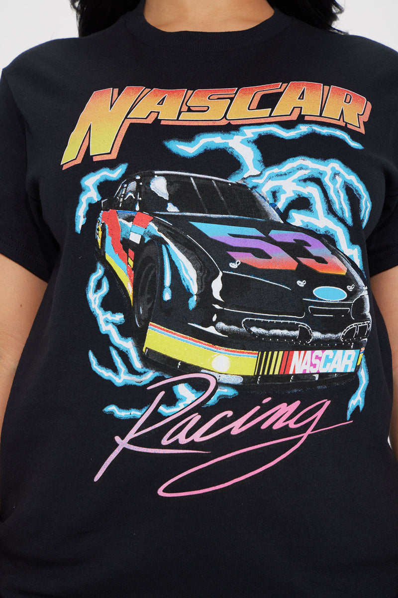 NASCAR Lightning Speed Graphic Tee Black Fashion Nova, Screens Tops