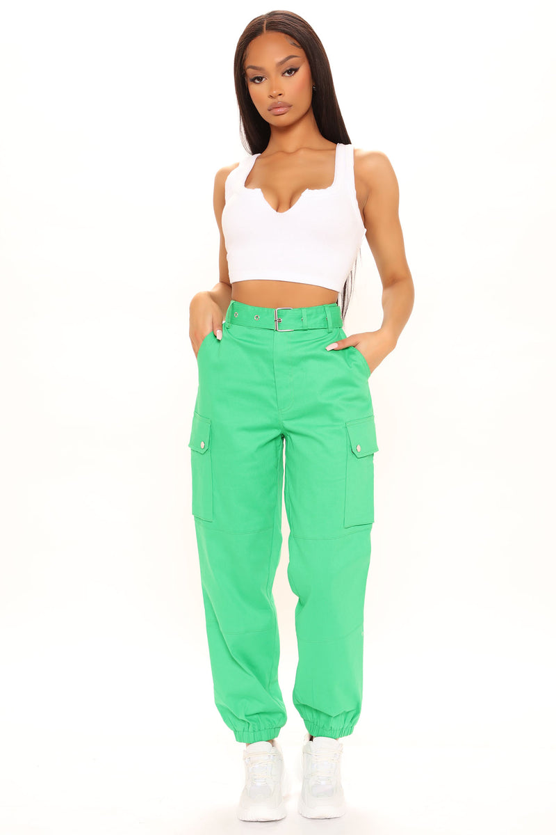 Cargo Chic Pants Kelly Green Fashion Nova, Pants Fashion Nova