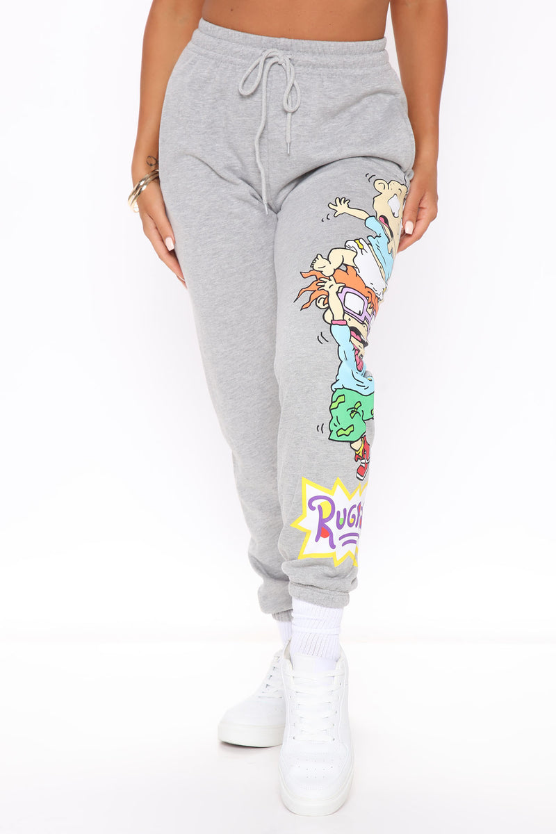 Best Buds Rugrats Sweatpants - Heather Grey | Fashion Nova, Pants